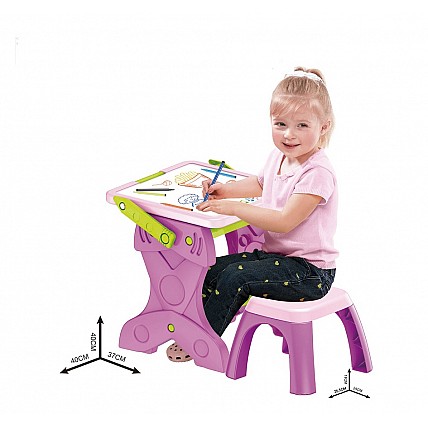 Дитячий мольберт трансформер дошка/парта зі стільчиком (CH1024)