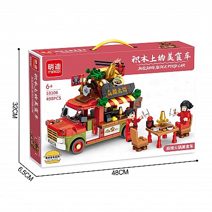 Конструктор Вантажівка "Кав'ярня", Mingdi 490 деталей