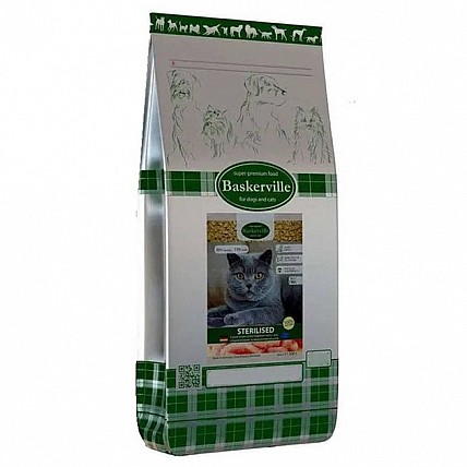 Сухий корм для стерилізованих кішок Baskerville Sterilised Katze, 7,5 кг