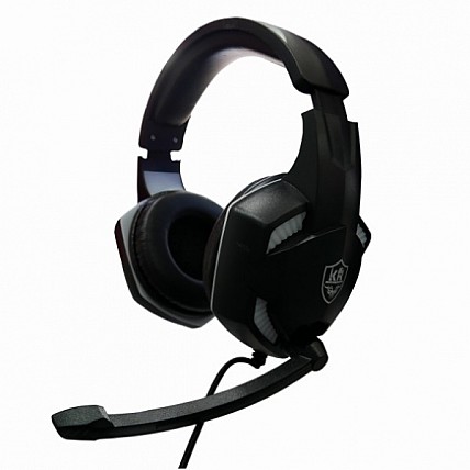 Ігрові навушники Gaming Headset KR-GM301 Karler RGB підсвічування. Дротова ігрова гарнітура з мікрофоном та підсвічуванням