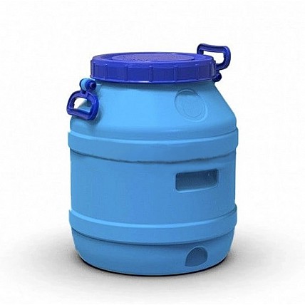 Бідон для води пластиковий харчовий 75 л Litolan (двошаровий)