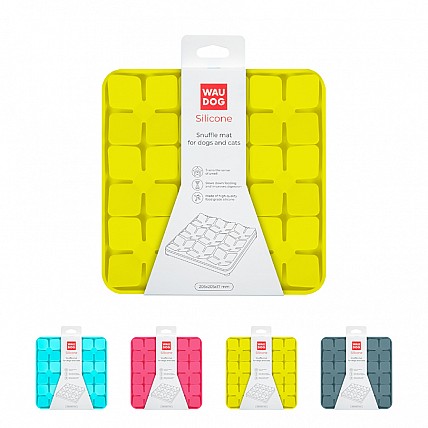 Коврик для поиска корма WAUDOG Silicone, 205х205х17 мм, желтый