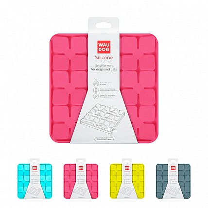 Коврик для поиска корма WAUDOG Silicone, 205х205х17 мм, розовый