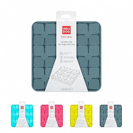 Коврик для поиска корма WAUDOG Silicone, 205х205х17 мм, серый