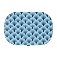 Лежанка для собак WAUDOG Relax, рисунок "Волны", со сменным чехлом, S, Ш 55см, Дл 40см