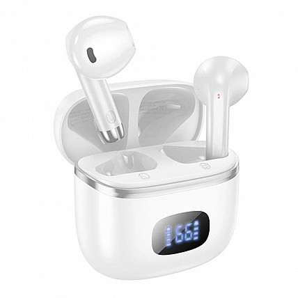Навушники Bluetooth HOCO EQ1, White, White, Кейс