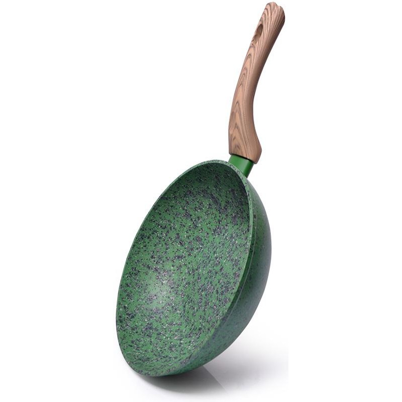 Сковорода-вок Fissman Malachite Ø28см з антипригарним покриттям EcoStone FN-AL-4315