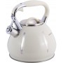 Чайник Kamille Marshmallow 3л з нержавіючої сталі зі свистком, бежевий KM-0691A-WH