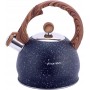 Чайник Kamille Whistling Kettle Marble 2л з нержавіючої сталі зі свистком, чорний мармур KM-1071