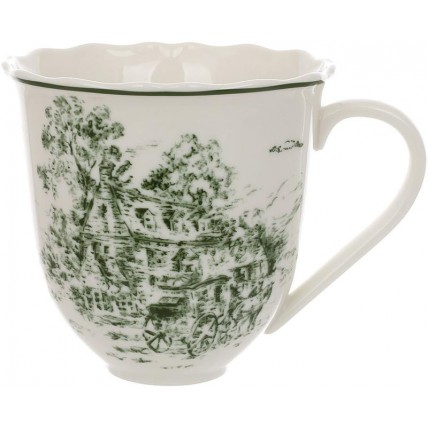 Кружки фарфорові "Heritage Toile Green" 6 кружок по 350мл BD-K352