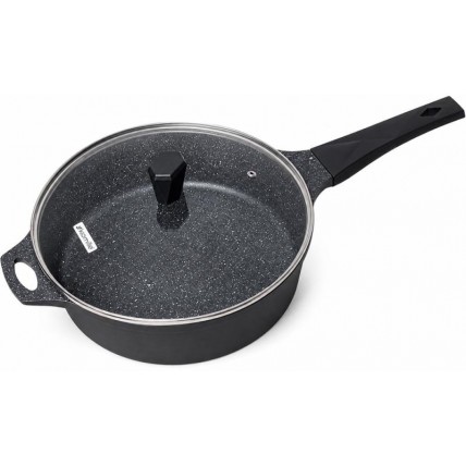 Сковорода-сотейник Kamille Fry Pan Ø28 см з мармуровим антипригарним покриттям KM-4403