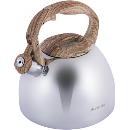 Чайник Kamille Whistling Kettle 2,7 л з нержавіючої сталі сатин з свистком KM‑1090