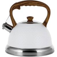 Чайник Kamille Whistling Kettle White 2.7л з нержавіючої сталі зі свистком KM-1098-WH