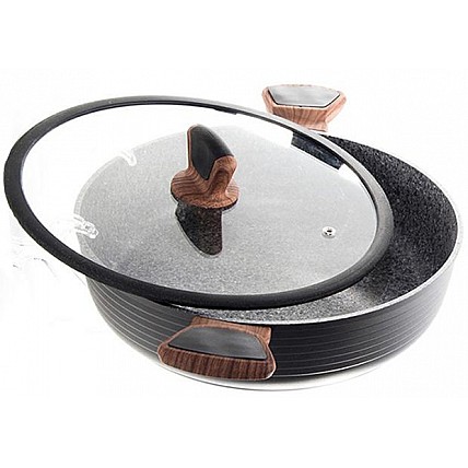Сотейник Fissman Diamond Grey Ø28см с каменным антипригарным покрытием FN-AL-4306