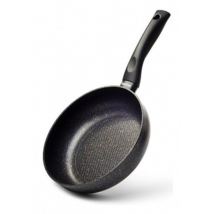 Сковорода-сотейник Fissman Promo Ø24см с антипригарным покрытием TouchStone (каменная крошка) FN-14997