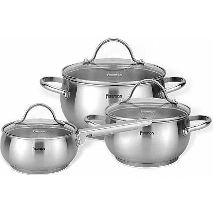 Набор кухонной посуды Fissman MARTINEZ 6 предметов, из нержавеющей стали FN-15829