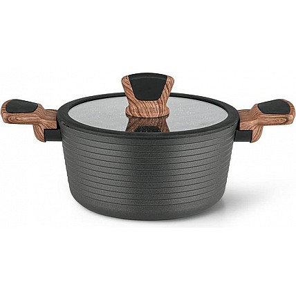 Кастрюля Fissman Diamond Grey 2.6л алюминий с антипригарным покрытием FN-14304