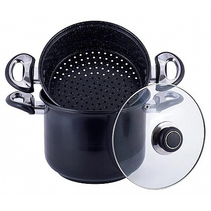 Пароварка Kamille Andrews 1-уровневая Ø26см (8л), углеродистая сталь KM-5825