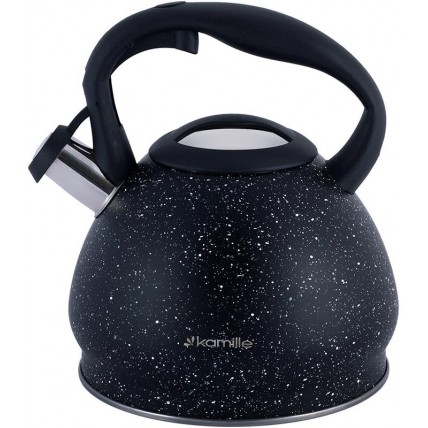Чайник Kamille Whistling Kettle Marble 2.7л из нержавеющей стали со свистком KM-1086