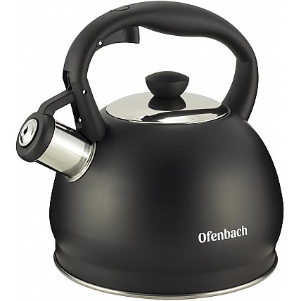 Чайник Ofenbach Magic Kettle 2л из нержавеющей стали со свистком, черный матовый NB-100300
