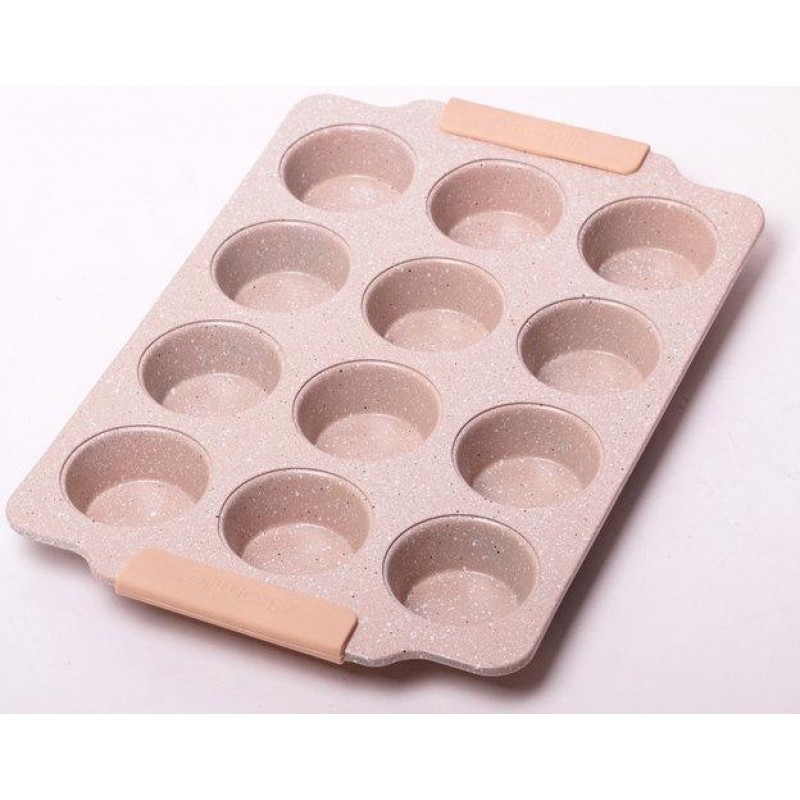 Форма для выпечки кексов Kamille Marble 38х26см, 12 ячеек KM-6039