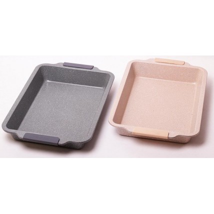 Форма для выпечки Kamille Marble 46х30х6см с силиконовыми ручками KM-6027A