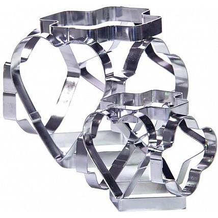 Набор 2 комбинированные формы Fissman Decorator для вырубки печенья 6 в 1 - 12 трафаретов FN-AY-7424