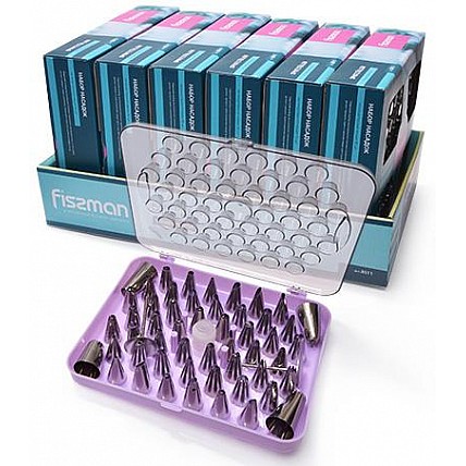 Набор кондитерский Fissman 52 насадки с переходником и 2 кондитерских гвоздя FN-8511