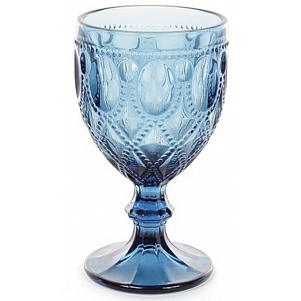 Набор 6 винных бокалов Siena Toscana 300мл, синее стекло BD-581-070