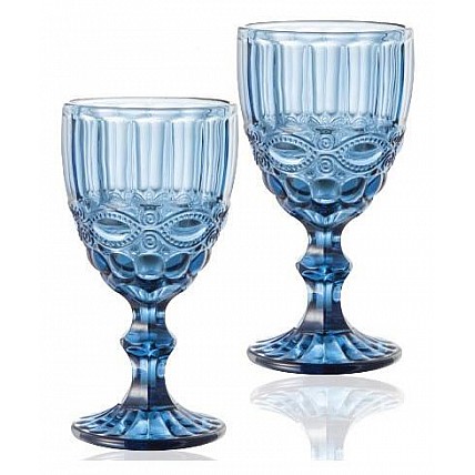 Набор 6 бокалов для вина Elodia Винтаж 260мл, кобальтовое стекло ST-9458-BL