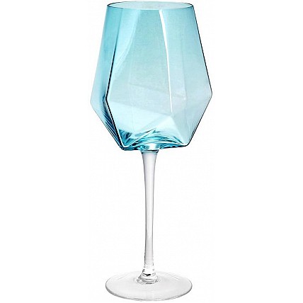 Набор 4 фужера Monaco бокалы для вина 670мл, стекло голубой лед BD-579-228