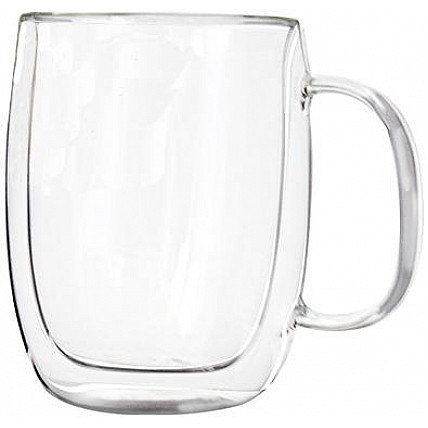 Кружка Barel 350мл с двойными стенками, стеклянная термокружка ST-201-8