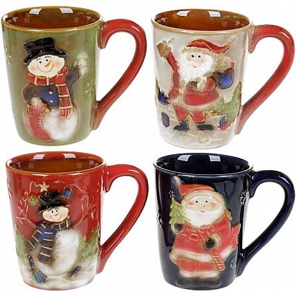Кружка керамическая "Новогодние друзья" 400мл BD-197-707