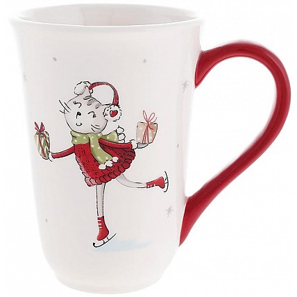 Кружки керамические "Кошечка с Подарками" 2 штуки по 490мл BD-834-352