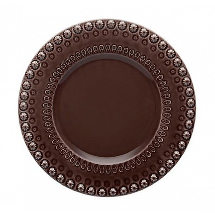 Набор 4 десертных тарелки Bordallo Pinheiro Fantasia Ø22см Коричневые TR-65014354