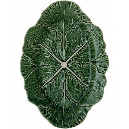Набор 2 сервировочных блюда Bordallo Pinheiro Cabbage 37x26см Зеленый TR-65000752