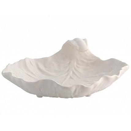 Блюдо-лист глубокое Bordallo Pinheiro 25x25см Бежевое TR-65017623