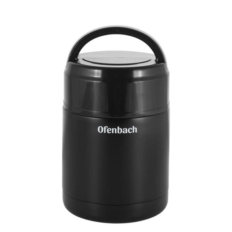 Термос пищевой Ofenbach 600мл из нержавеющей стали, черный NB-101301