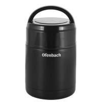Термос пищевой Ofenbach 800мл из нержавеющей стали, черный NB-101302