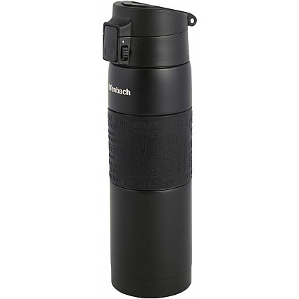 Термос-бутылка Ofenbach Elegance 480мл с силиконовой черной вставкой NB-101300L