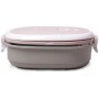 Ланч-бокс Kamille Food Box 700мл, 20х14.5х7.5см, бежевый с оливковым KM-2124