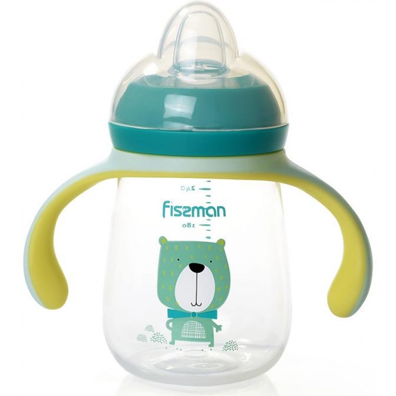 Бутылочка детская для кормления Fissman Babies "Мистер Пёс" 260мл с ручками FN-6908