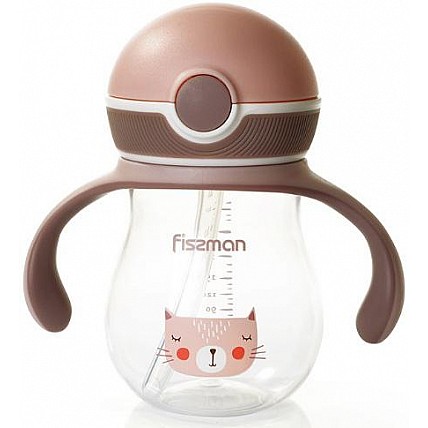 Бутылочка детская Fissman Babies "Мурка" 260мл с ручками FN-6905