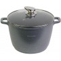 Кастрюля Kamille Landes Grey 10л с литыми алюминиевыми ручками KM-4428