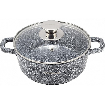 Кастрюля Ofenbach Snow Marble 6.5л индукционная с антипригарным покрытием NB-100502