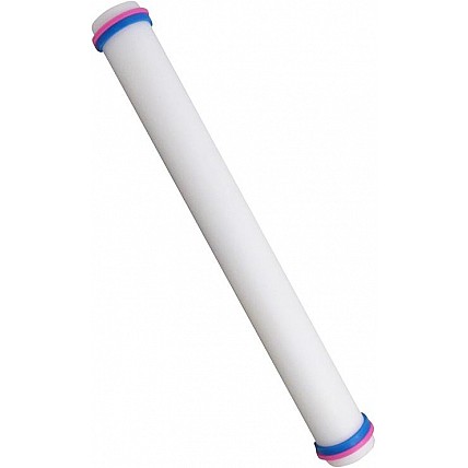 Скалка Empire "Гладкая" для теста и мастики с ограничителями толщины раскатки, Ø25мм, длина 230мм EM-8928