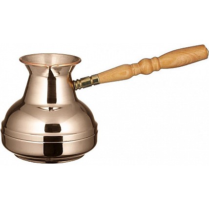 Турка медная цельнокатаная 550мл со съемной ручкой (золотая) ST-50087