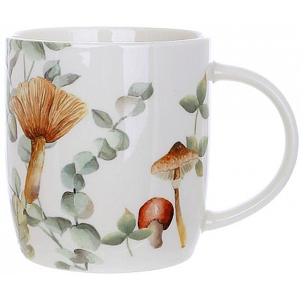 Набор 6 фарфоровых кружек (чашек) "Грибная Поляна" 360мл BD-K040