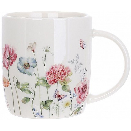 Набор 6 фарфоровых кружек (чашек) Flower Garden 360мл BD-K058