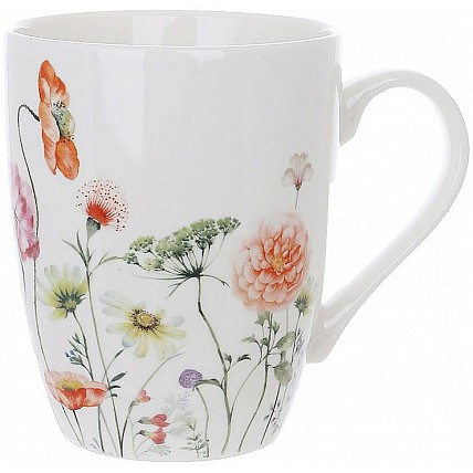 Набор 6 фарфоровых кружек (чашек) Flower Garden 350мл BD-K059